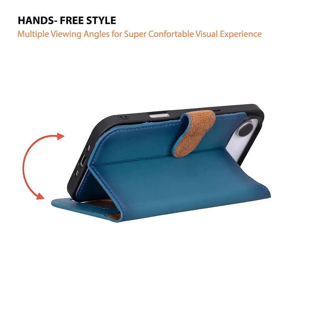 iPhone 17 Air Leather Wallet Case Detachable RFID MagSafe – Magic Series