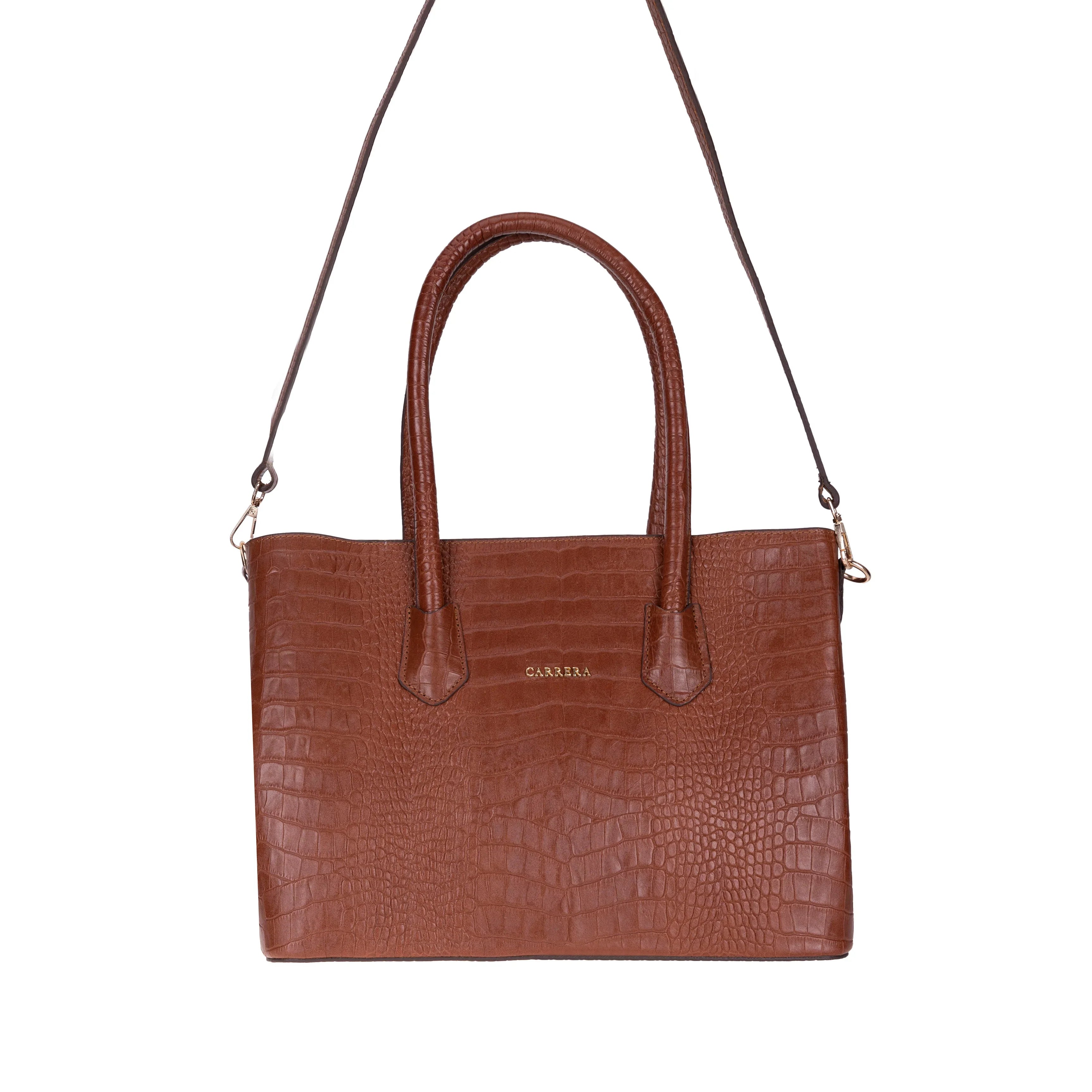 Carrera Novelya Women’s Leather Bag – Full-Grain Calf Leather Top Handle Bag for Elevated Everyday Carry | Minimal & Handcrafted