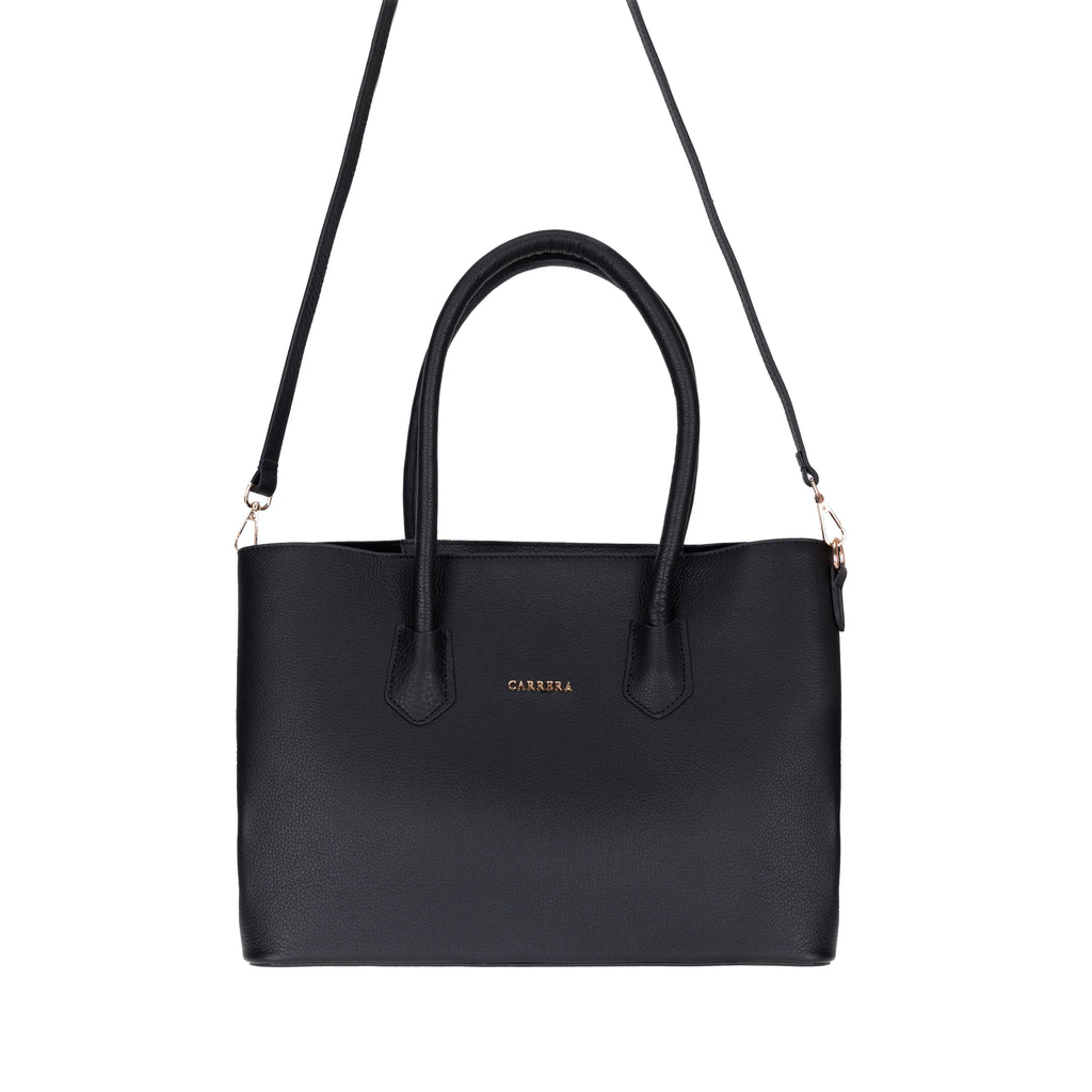 Carrera Novelya Women’s Leather Bag – Full-Grain Calf Leather Top Handle Bag for Elevated Everyday Carry | Minimal & Handcrafted