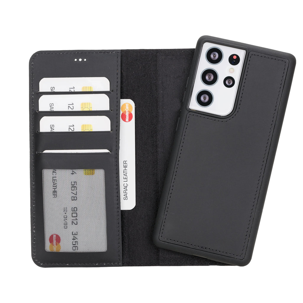 Samsung Galaxy S21 Ultra Leather Wallet Case Detachable RFID – Liluri