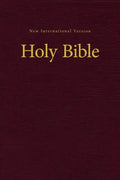 NIV, Value Pew and Worship Bible, Hardcover, Burgundy - Hardcover
