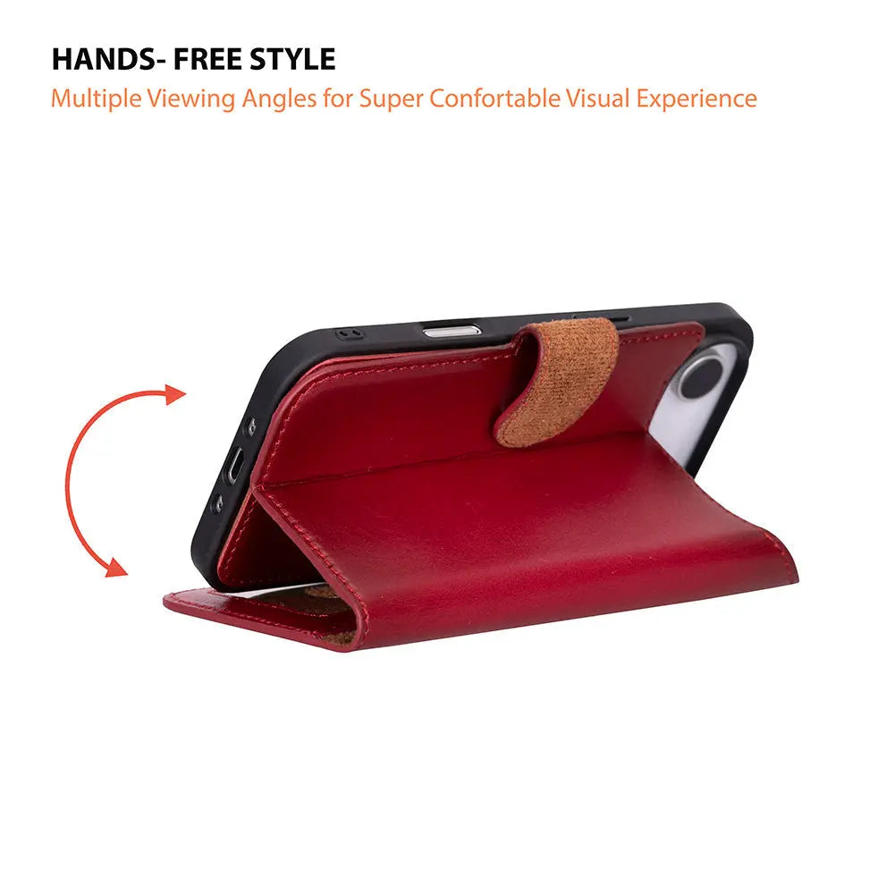 iPhone 17 Air Leather Wallet Case Detachable RFID MagSafe – Magic Series
