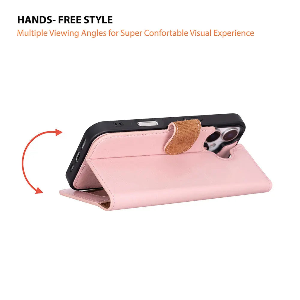 iPhone 17 Leather Wallet Case Detachable RFID MagSafe – Magic Series
