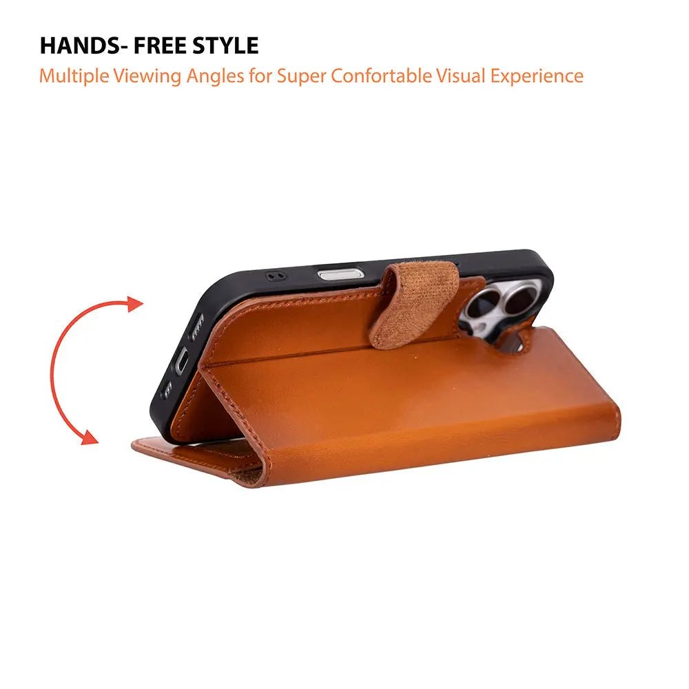 iPhone 17 Leather Wallet Case Detachable RFID MagSafe – Magic Series