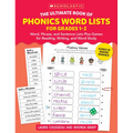 The Ultimate Book of Phonics Word Lists: Grades 1-2: Games & Word Lists for Reading, Writing, and Word Study - Paperback