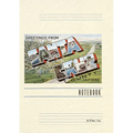Vintage Lined Notebook Greetings from Santa Cruz, California - Paperback