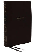 Nkjv, Reference Bible, Classic Verse-By-Verse, Center-Column, Leathersoft, Black, Indexed, Red Letter Edition, Comfort Print - Imitation Leather