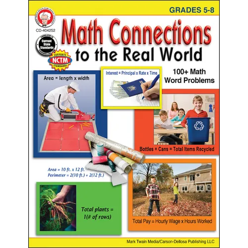 Math Connections to the Real World, Grades 5 - 8 - Paperback