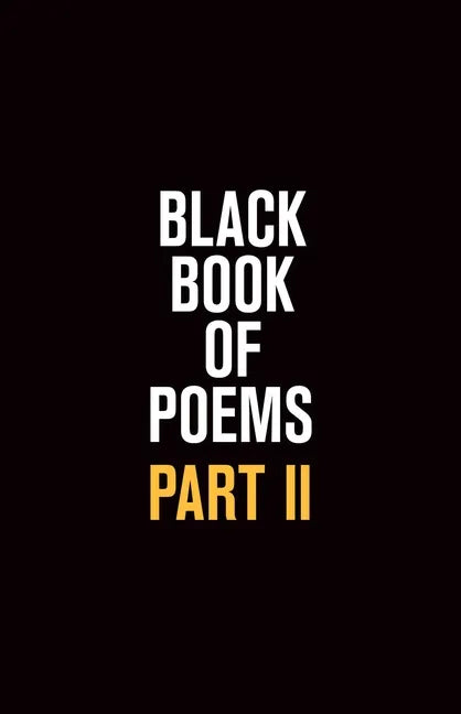 Black Book of Poems II - Paperback