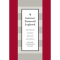 Internet Password Logbook (Red Leatherette): Keep Track of Usernames, Passwords, Web Addresses in One Easy and Organized Location - Hardcover