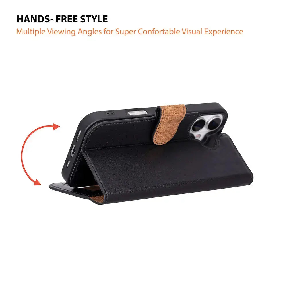 iPhone 17 Leather Wallet Case Detachable RFID MagSafe – Magic Series