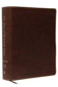 KJV, Journal the Word Bible, Large Print, Bonded Leather, Brown, Red Letter Edition: Reflect, Journal, or Create Art Next to Your Favorite Verses - Leather
