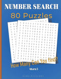 Number Search: 80 Search and Find Number Puzzles (Volume 3) - Paperback
