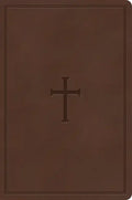 CSB Giant Print Reference Bible, Brown Leathertouch, Indexed - Imitation Leather