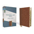 Niv, Personal Size Bible, Large Print, Leathersoft, Brown, Red Letter, Thumb Indexed, Comfort Print - Imitation Leather