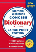 Merriam-Webster's Concise Dictionary: Large Print Edition - Paperback