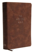 NKJV, Abide Bible, Leathersoft, Brown, Red Letter Edition, Comfort Print: Holy Bible, New King James Version - Imitation Leather