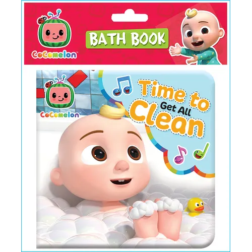 Cocomelon Bath Book Time to Get All Clean