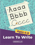 Learn To Write Ages 4-8: Alphabet Handwriting Practice workbook for kids, Preschool writing Workbook with Sight words for Pre K, Kindergarten a - Paperback