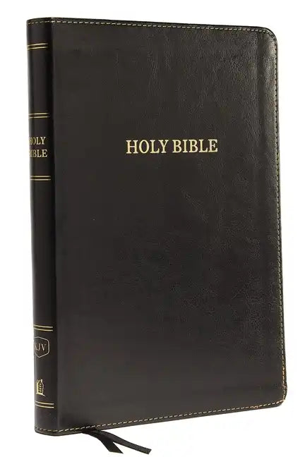 KJV, Thinline Bible, Large Print, Imitation Leather, Black, Indexed, Red Letter Edition - Imitation Leather