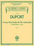 Duport - 21 Etudes for the Violoncello, Complete Books 1 & 2: Schirmer Library of Classics Volume 2095 - Paperback