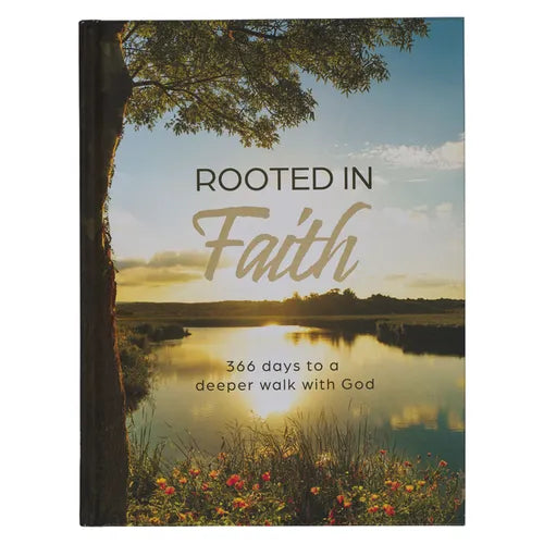 Devotional Rooted in Faith Hardcover - Leather