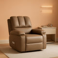 22 Inch Rocker Swivel Recliner Chair With Cup Holder Soft Sponge Filling For Comfort In Living Room And Nursery