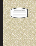 Classic Composition Notebook: (8.5x11) Wide Ruled Lined Paper Notebook Journal (Nude/Tan/Beige) (Notebook for Kids, Teens, Students, Adults) Back to S - Paperback