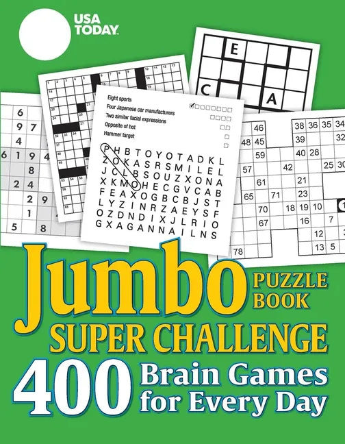 USA Today Jumbo Puzzle Book Super Challenge: 400 Brain Games for Every Day - Paperback