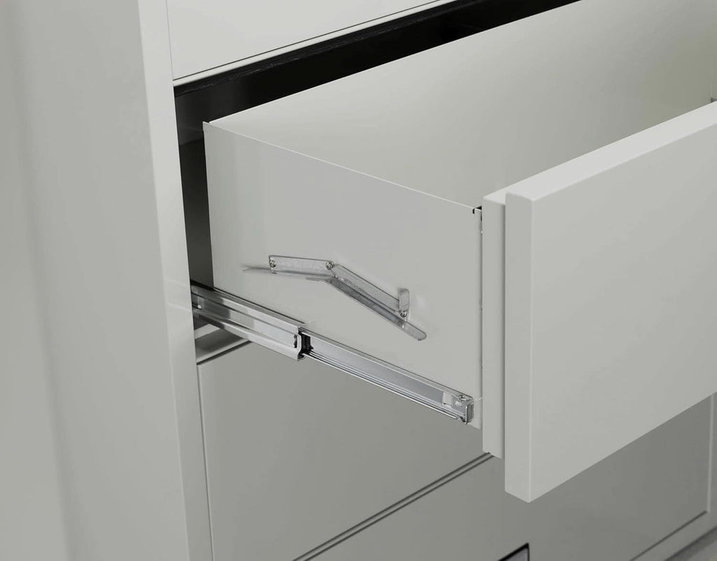 Lateral 38 Inch File Cabinet Light Gray Office Storage