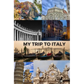 My Trip to Italy: Cinque Terra, Florence, St Peter's Basilica, Rome, Venice, Pisa & the Vatican / 6x9 Inch Format / 16 Trip Itineraries / 103 Pages - Paperback