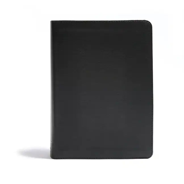 CSB He Reads Truth Bible, Black Leathertouch: Black Letter, Wide Margins, Notetaking Space, Reading Plans, Sewn Binding, Two Ribbon Markers, Easy-To-R - Imitation Leather