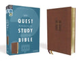 Niv, Quest Study Bible, Leathersoft, Brown, Comfort Print: The Only Q and A Study Bible - Imitation Leather