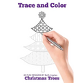 Trace and Color: Christmas Trees: Adult Activity Book - Paperback