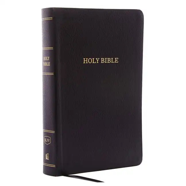 KJV, Reference Bible, Personal Size Giant Print, Bonded Leather, Black, Indexed, Red Letter Edition - Bonded Leather