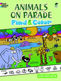 Animals on Parade Find and Color - Paperback