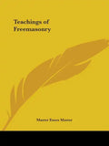 Teachings of Freemasonry - Paperback