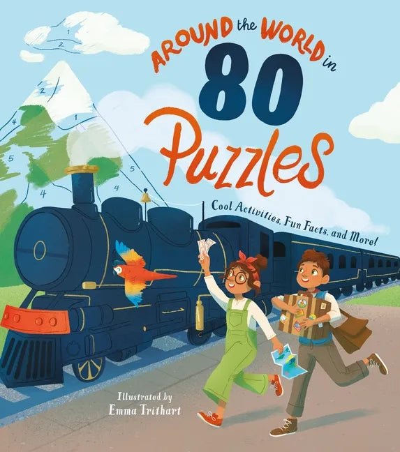 Around the World in 80 Puzzles: Cool Activities, Fun Facts, and More! - Paperback