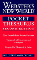 Webster's New World Pocket Thesaurus, Second Edition - Paperback