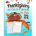Thanksgiving Activity Book For Kids - Paperback