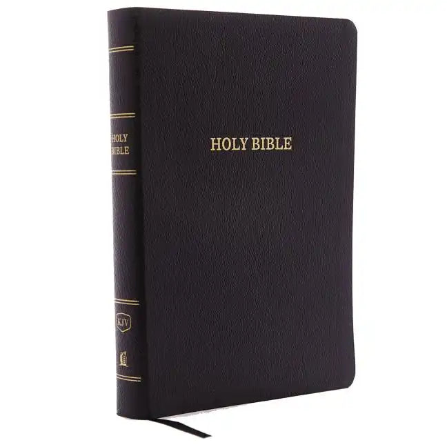 KJV, Reference Bible, Giant Print, Bonded Leather, Black, Indexed, Red Letter Edition - Bonded Leather