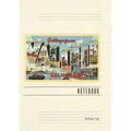 Vintage Lined Notebook Greetings from Vallejo, California - Paperback