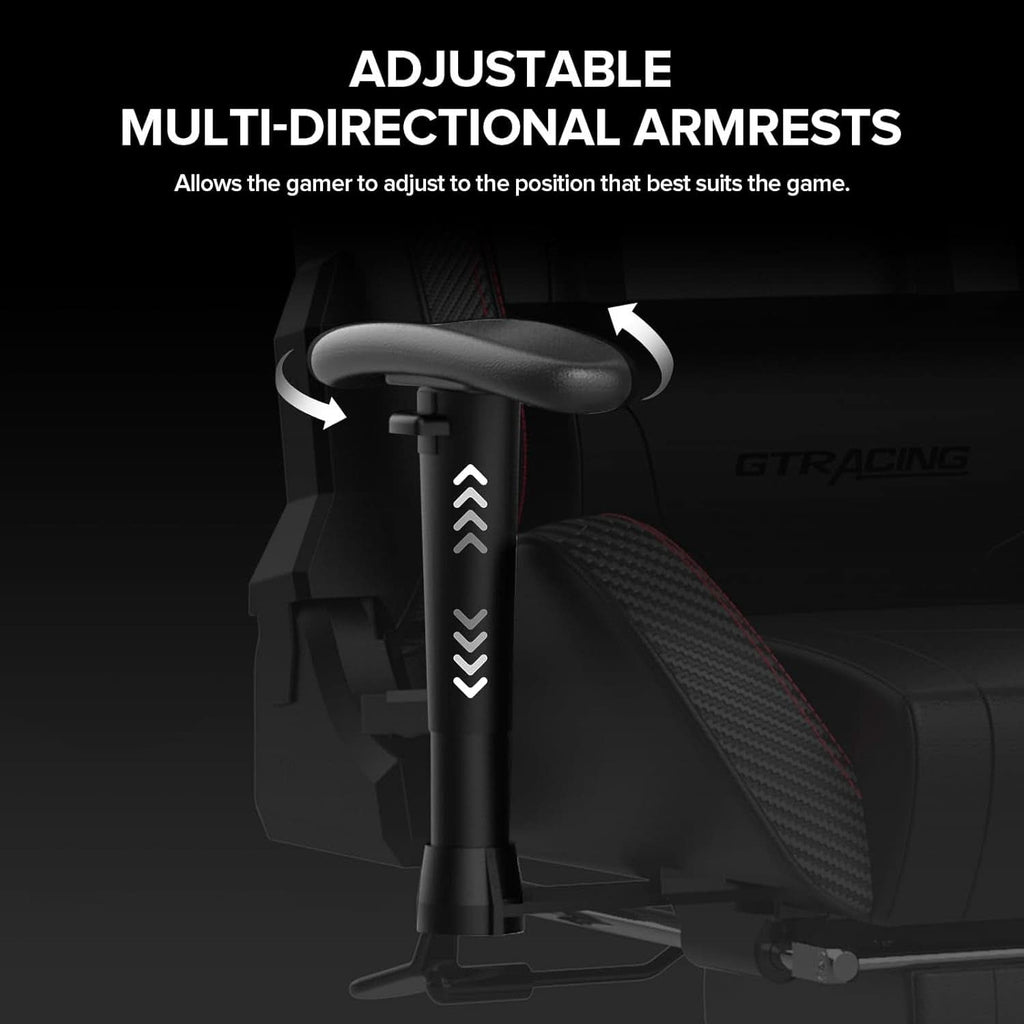 Gaming Chair With Footrest And Speakers Ergonomic Design