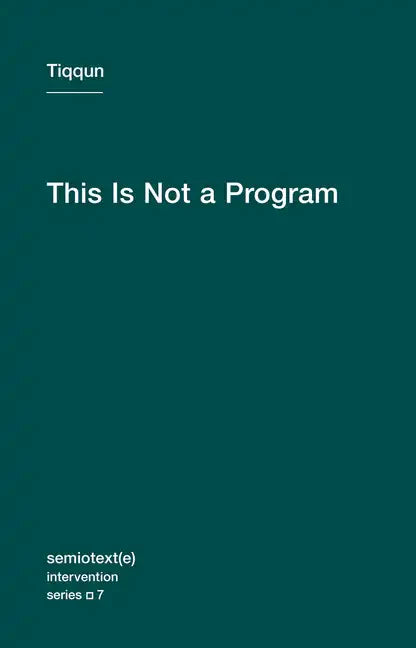 This Is Not a Program - Paperback
