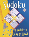 Large Print Sudoku 1 Per Page Easy to Hard: Sudoku puzzle book for adults - Paperback
