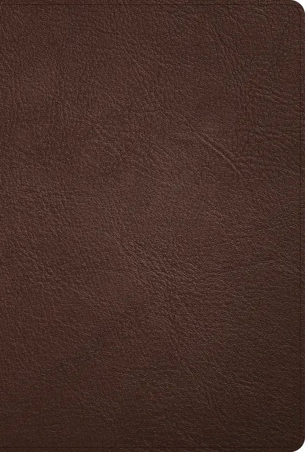 KJV Large Print Thinline Bible, Holman Handcrafted Collection, Brown Premium Goatskin - Leather