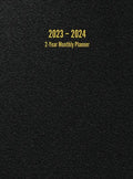 2023 - 2024 2-Year Monthly Planner: 24-Month Calendar (Black) - Large - Hardcover