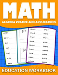 Math education workbook: algebra 1 practice workbook for grades 6-8... with Daily Exercises to improve algebre Skills ( Maths Skills Series Act - Paperback