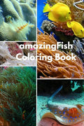 Amazing Fish Coloring Book: For Kids Ages 2-6 Sea Animals Ocean Creatures Great and small fish, and big undersea Adventure. : 6inchx9inch 99 pages - Paperback