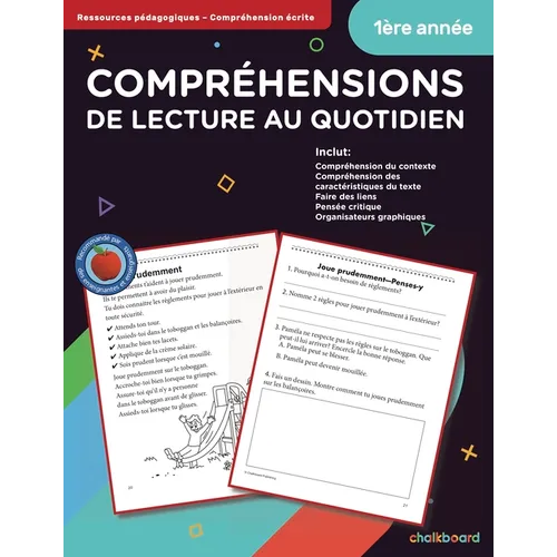 Canadian French Daily Reading Comprehension Grade 1 - Paperback